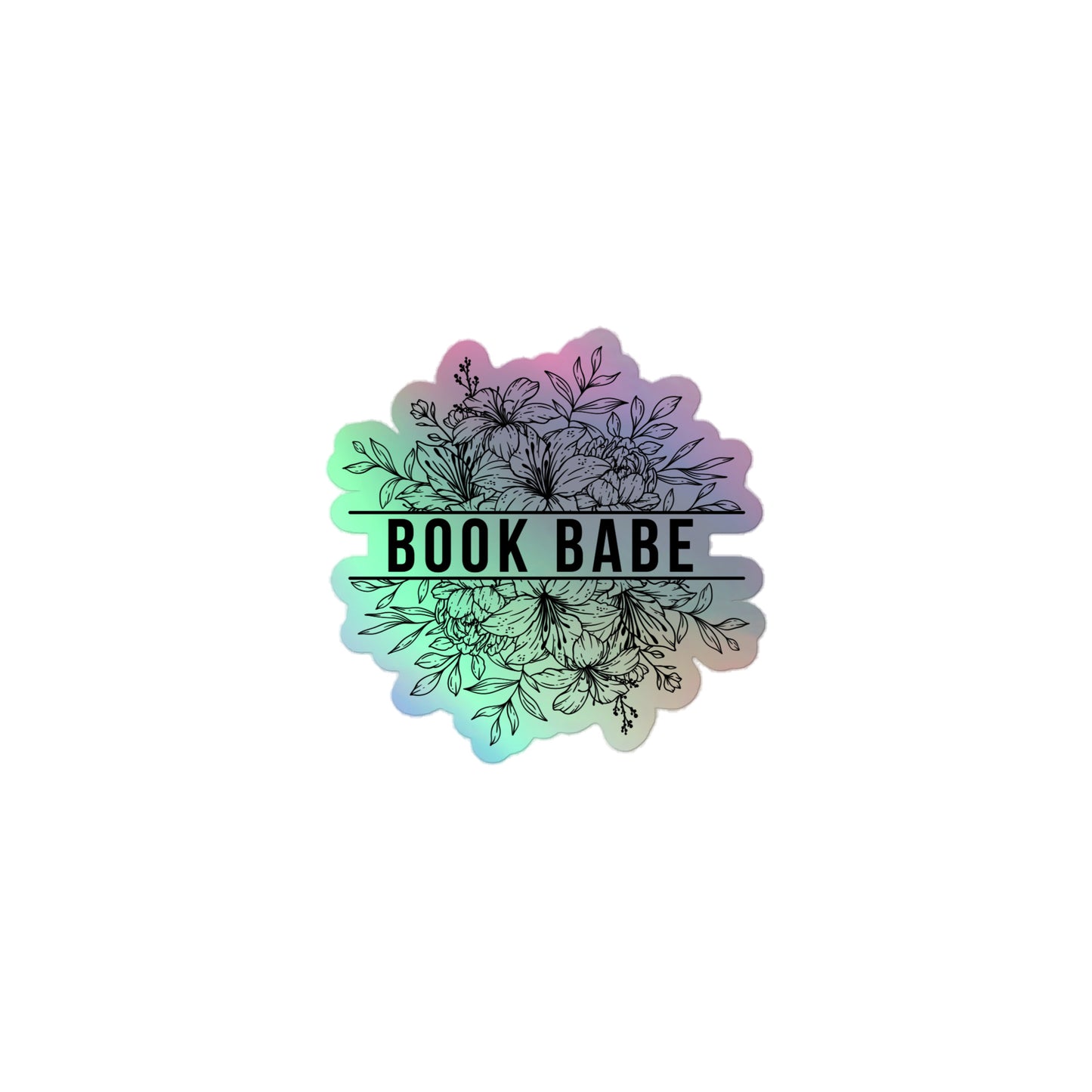 Book Babe Holographic Sticker