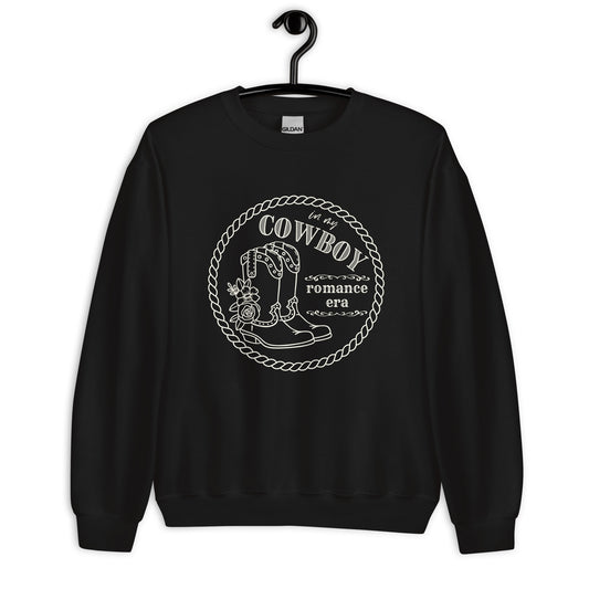 Cowboy Romance Trope Unisex Crew Neck Sweatshirt