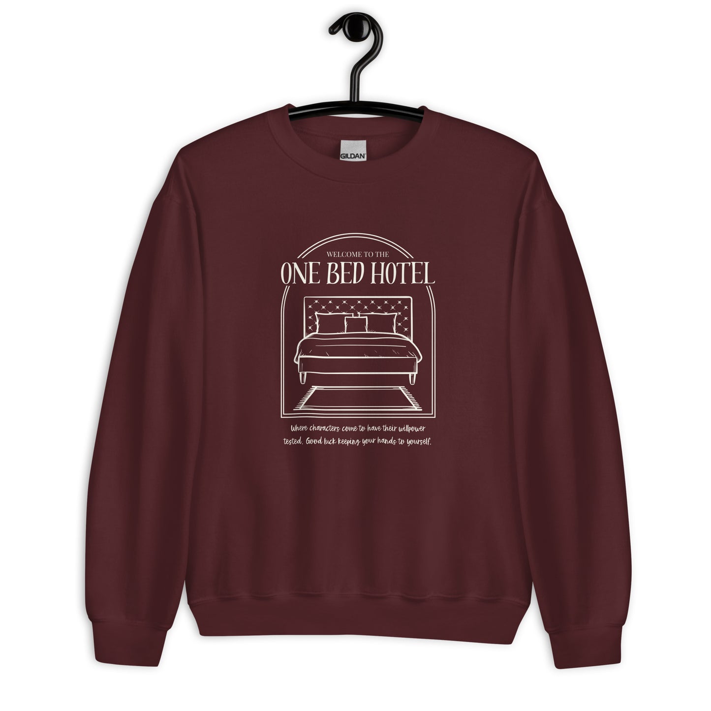 One Bed Trope Unisex Crew Neck Sweatshirt