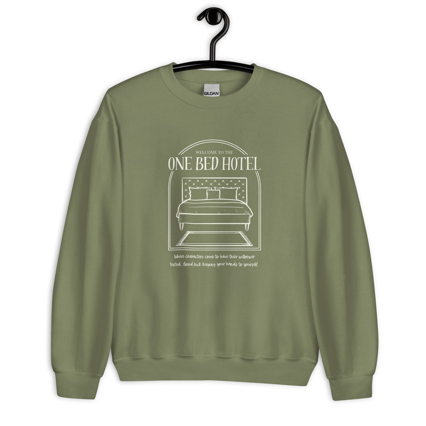 One Bed Trope Unisex Crew Neck Sweatshirt