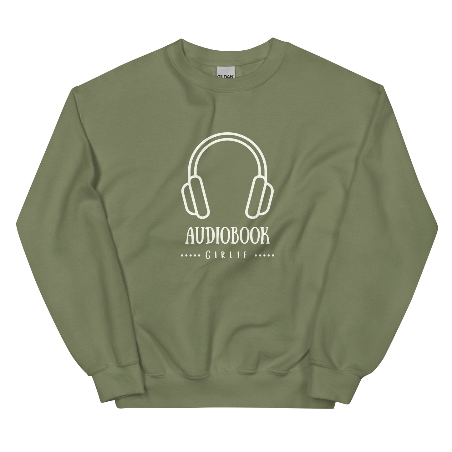 Audio Book Girlie Unisex Crew Sweatshirt