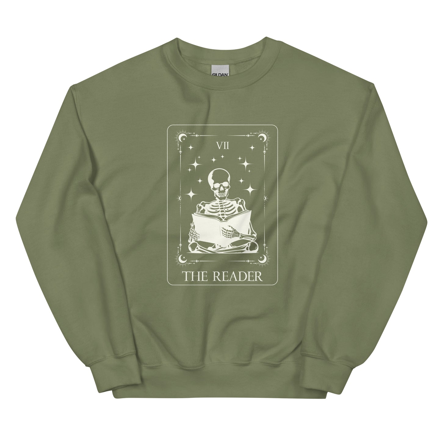 The Reader Tarot Card Unisex Crew Sweatshirt