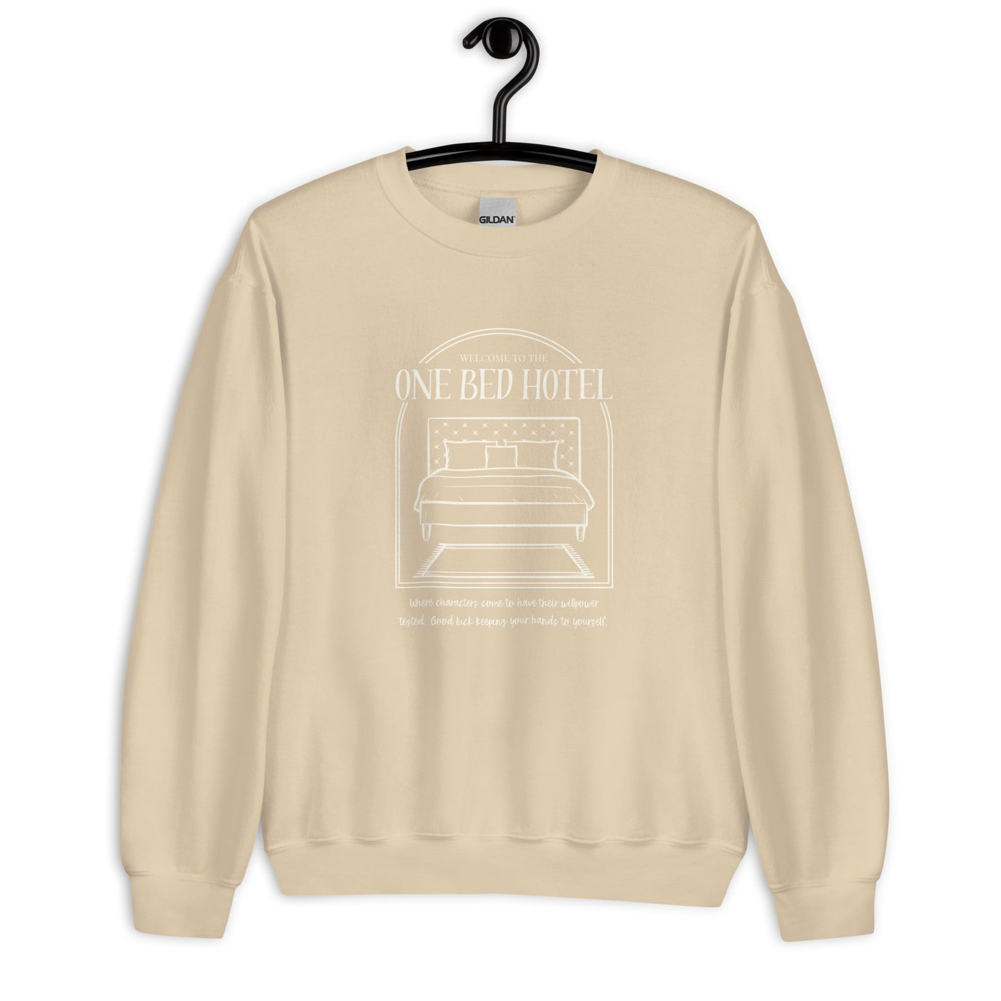 One Bed Trope Unisex Crew Neck Sweatshirt