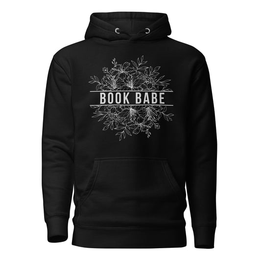 Book Babe Unisex Hoodie - Ink Black