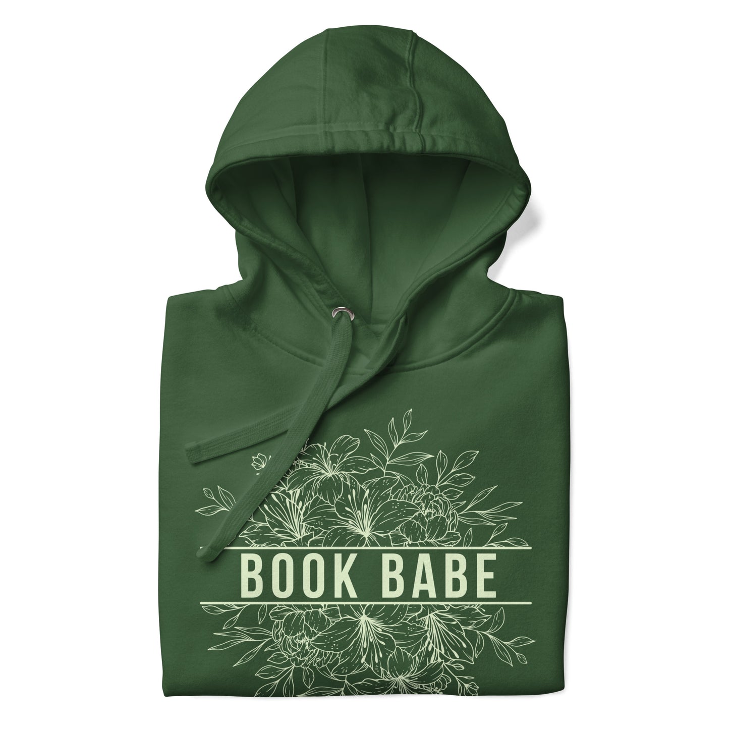 Book Babe Unisex Hoodie - Forest Green