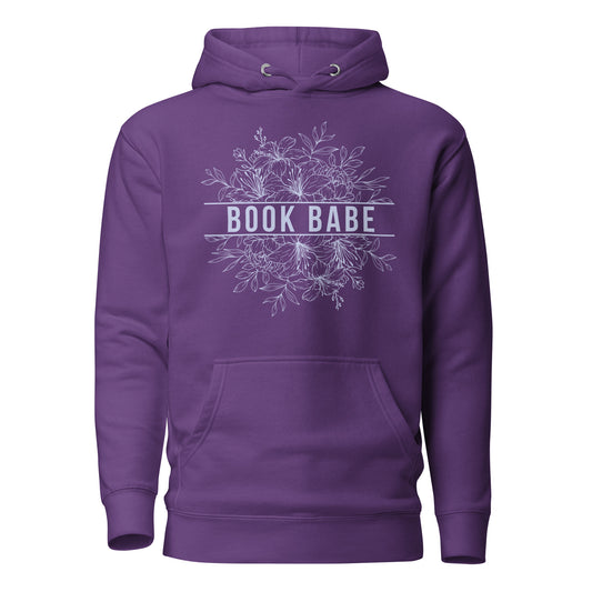 Book Babe Unisex Hoodie - Purple