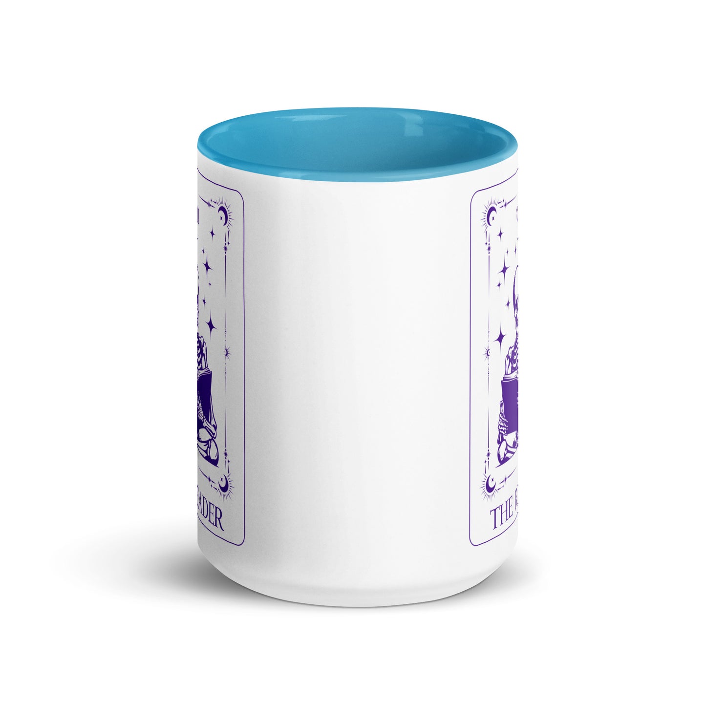 The Reader Tarot Card Mug in Mystic Purple - Microwave & Dishwasher Safe